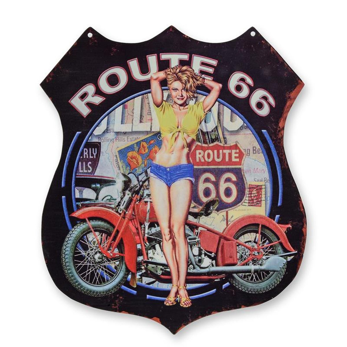A TIN PLATE - ROUTE 66