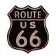 A TIN ROUTE 66 SIGN