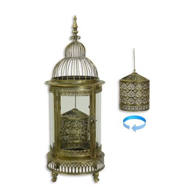 A TIN SPINNING LANTERN