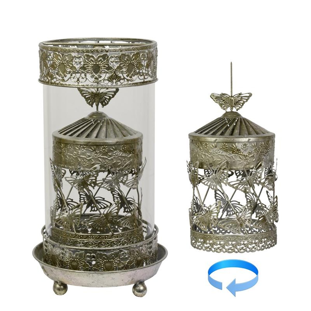 A TIN SPINNING LANTERN