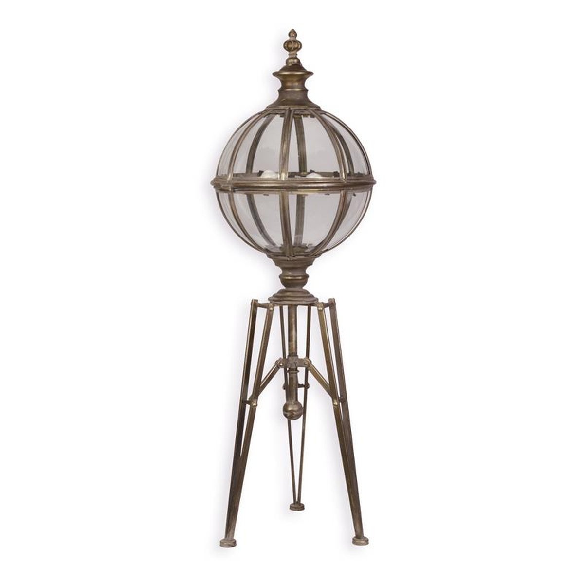 A TIN TRIPOD LANTERN