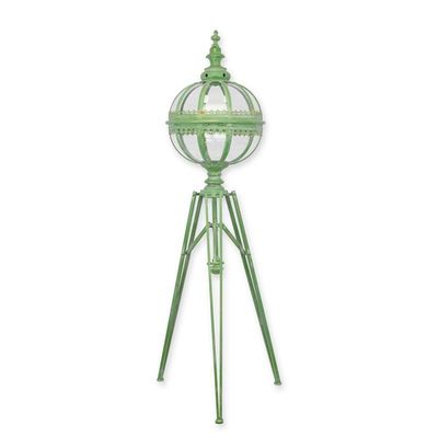A TIN TRIPOD LANTERN