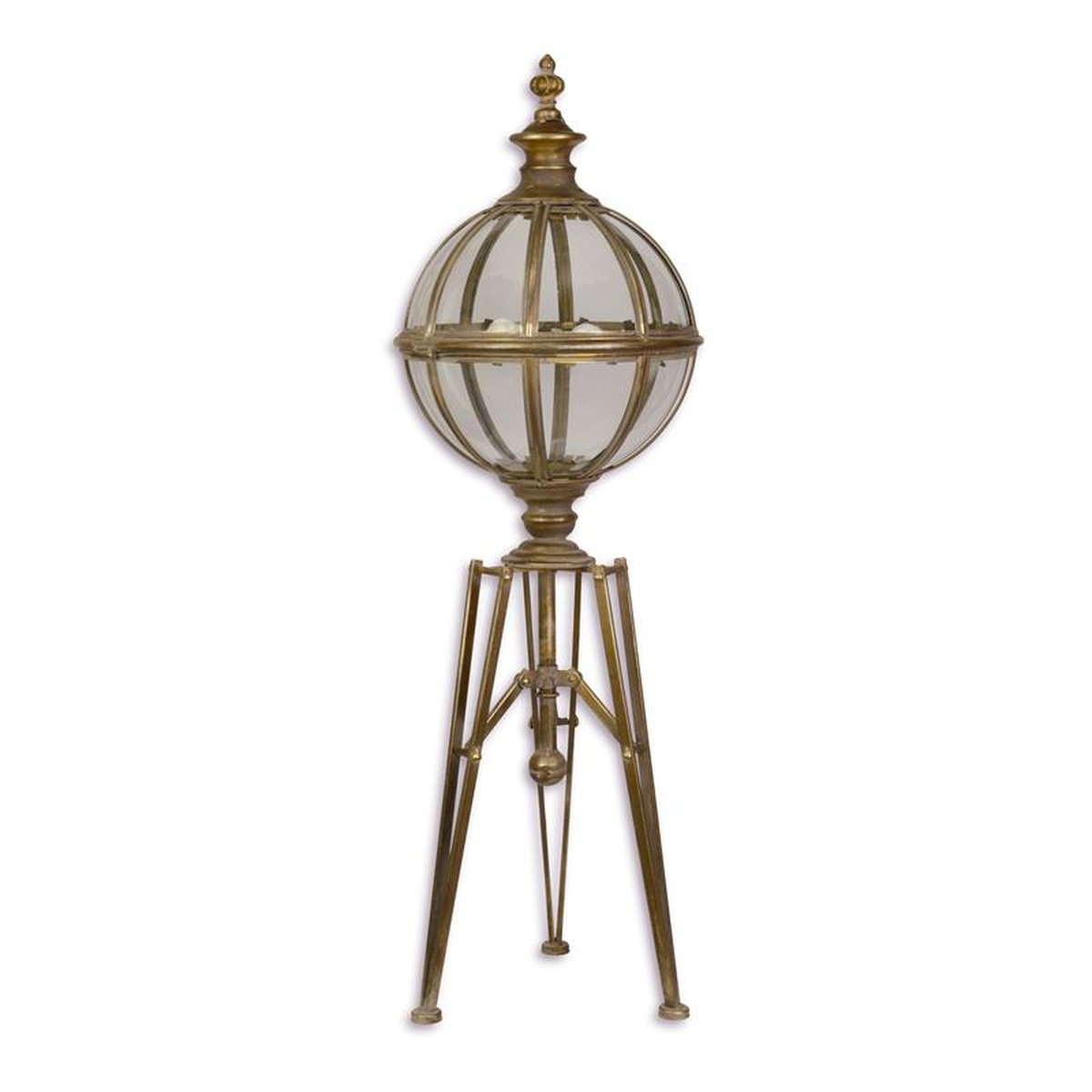 A TIN TRIPOD LANTERN