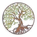 A TREE OF LIFE WALL DECOR, COLOURED