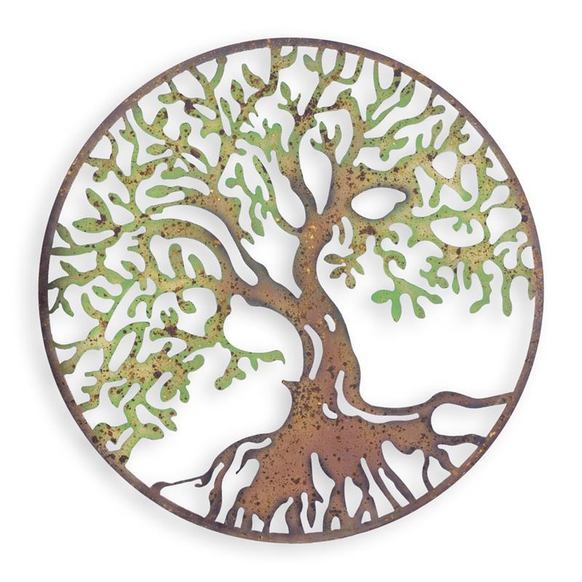 A TREE OF LIFE WALL DECOR, COLOURED