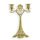 A TWO LIGHT BRONZE CANDELABRUM