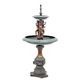 A TWO TIER BRONZE FOUNTAIN
