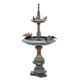 A TWO TIER BRONZE FOUNTAIN