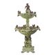 A TWO TIER BRONZE FOUNTAIN