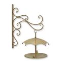 A WALL MOUNT IRON BIRD FEEDER