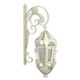 A WALL MOUNT IRON LANTERN - WHITE