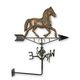 A WALL MOUNT IRON WEATHERVANE - HORSE