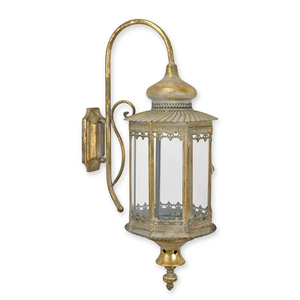 A WALL MOUNT TIN LANTERN