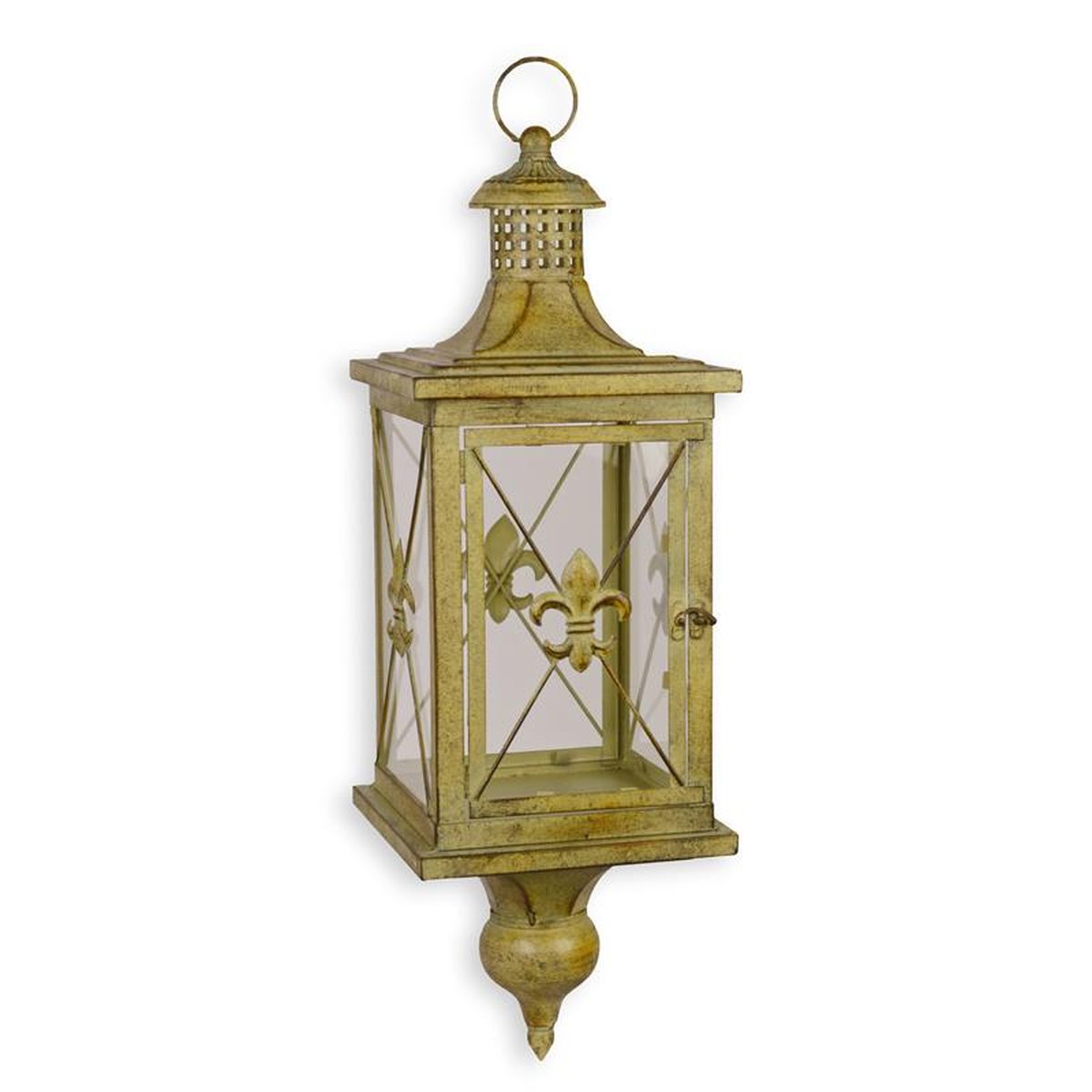 A WALL MOUNT TIN LANTERN