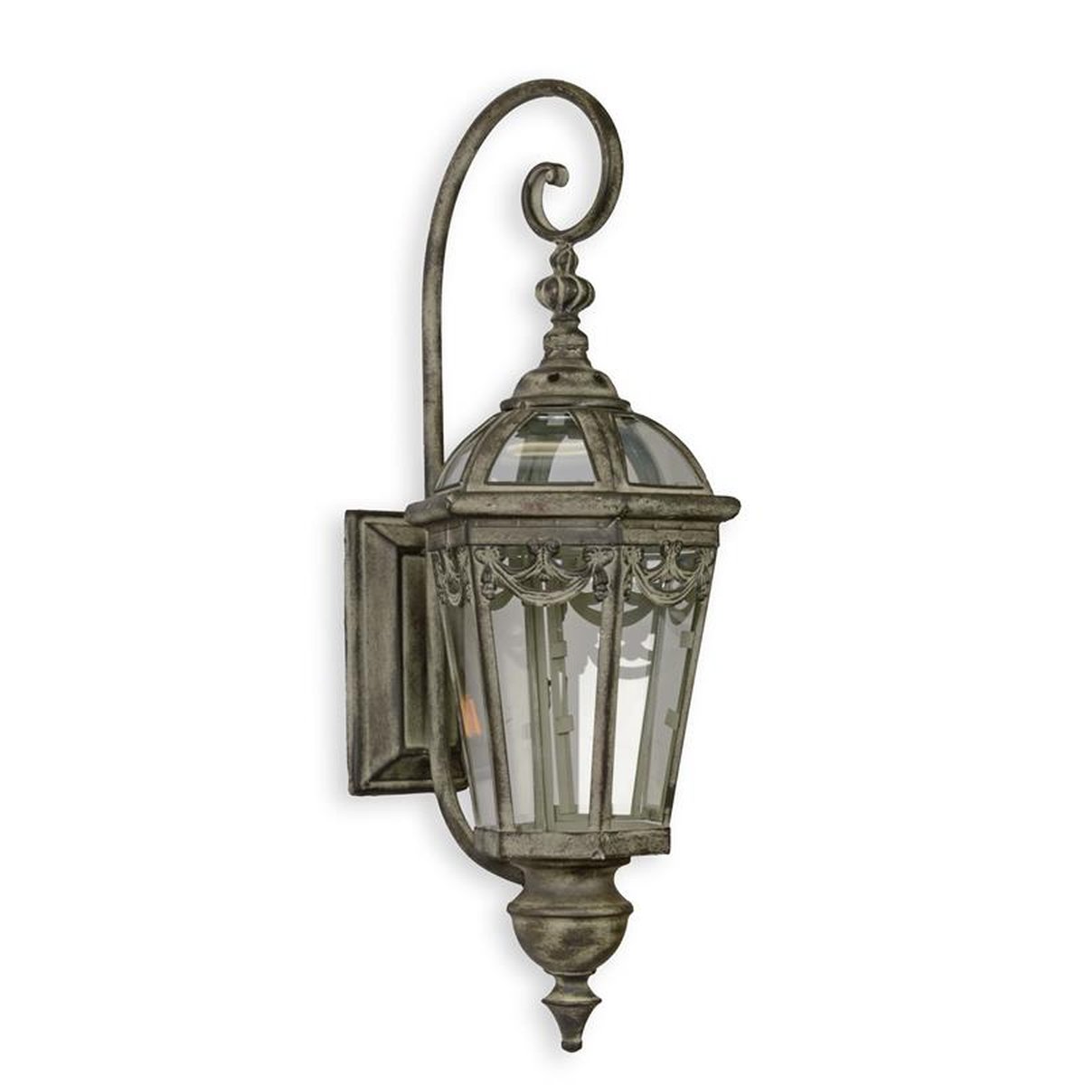 A WALL MOUNT TIN LANTERN
