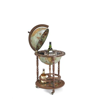 A WOODEN BARGLOBE "GIUNONE LAGUNA"