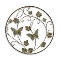 A WROUGHT IRON BUTTERFLY WALL DECOR
