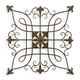 A WROUGHT IRON ORNAMENTAL WALL DECOR