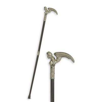 AN ALUMINIUM WALKING STICK