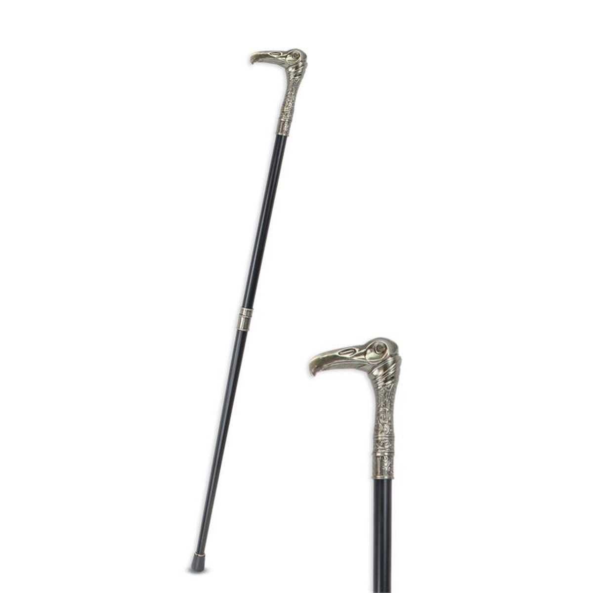 AN ALUMINIUM WALKING STICK
