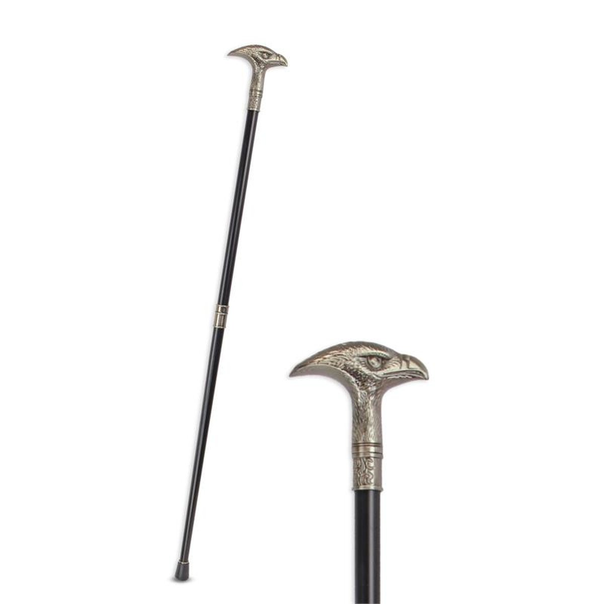 AN ALUMINIUM WALKING STICK