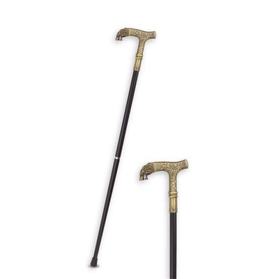 AN ALUMINIUM WALKING STICK