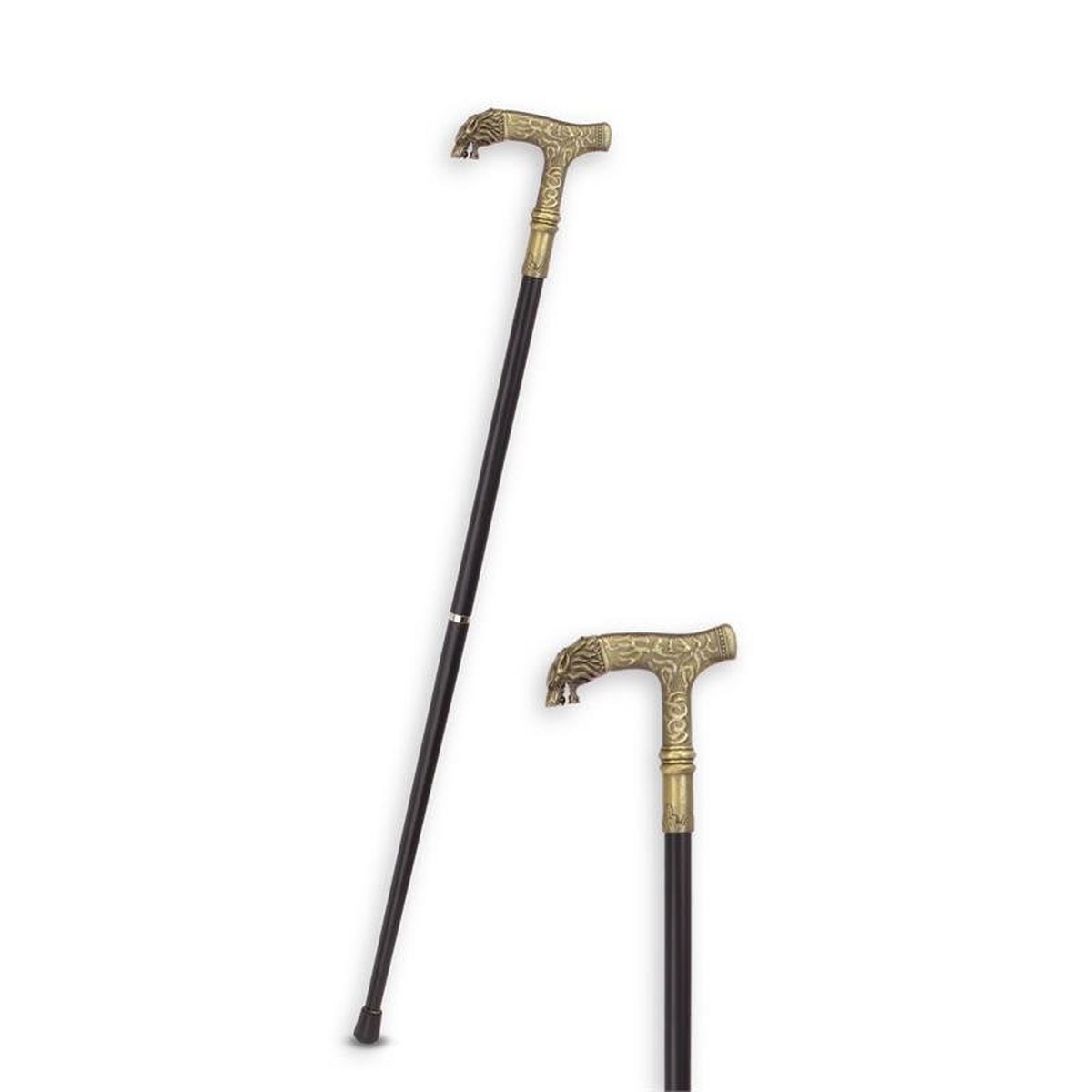 AN ALUMINIUM WALKING STICK