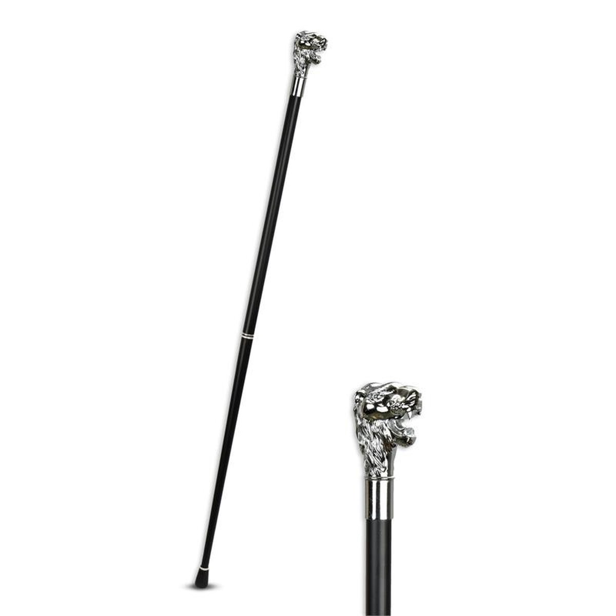 AN ALUMINIUM WALKING STICK