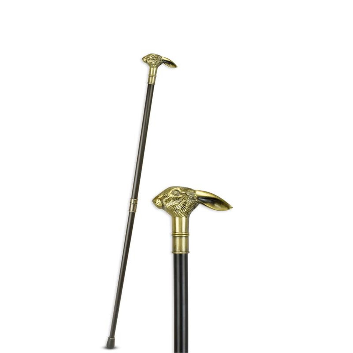 AN ALUMINIUM WALKING STICK
