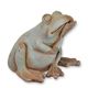 AN ANTIQUE STYLE MGO SCULPTURE OF A FROG