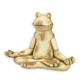 AN ANTIQUE STYLE MGO SCULPTURE OF A MEDITATING FROG