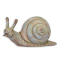 AN ANTIQUE STYLE MGO SCULPTURE OF A SNAIL