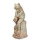 AN ANTIQUE STYLE MGO SCULPTURE OF THE THINKING FROG""