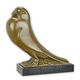 AN ART DECO BRONZE SCULPTURE OF A PIGEON