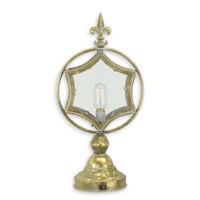 AN ELECTRICAL STAR SHAPED TIN LANTERN