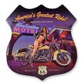 AN EMBOSSED TIN PLATE AMERICA'S GREATEST RIDE!""