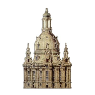 AN EMBOSSED TIN PLATE - DRESDEN FRAUENKIRCHE