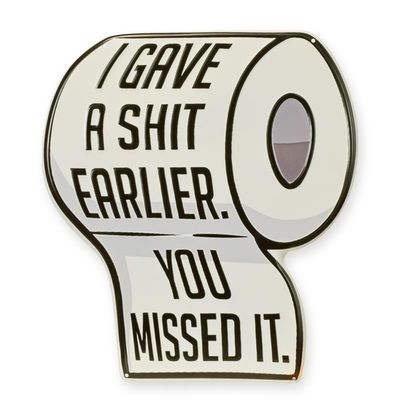 AN EMBOSSED TIN PLATE - I GAVE A SHIT EARLIER. YOU MISSED IT