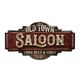 AN EMBOSSED TIN PLATE - OLD TOWN SALOON