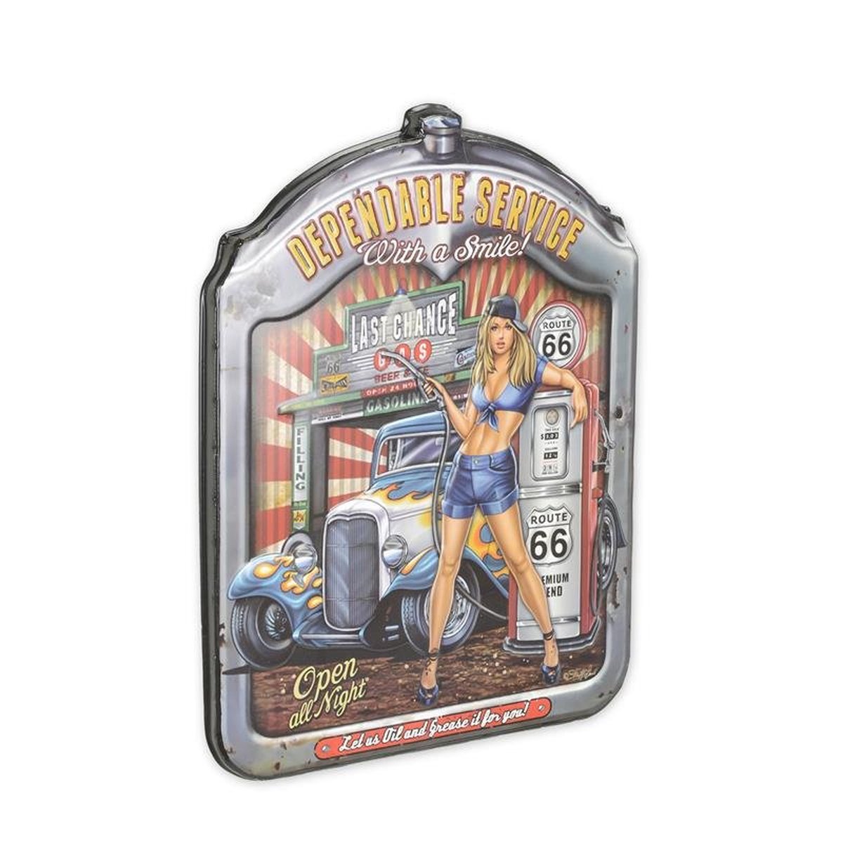 An Embossed Tin Plate Service