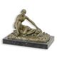 AN EROTIC BRONZE SCULPTURE