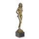 AN EROTIC BRONZE SCULPTURE OF A FEMALE NUDE