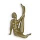 AN EROTIC BRONZE SCULPTURE OF A FEMALE NUDE