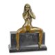 AN EROTIC BRONZE SCULPTURE OF A FEMALE NUDE