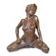 AN EROTIC BRONZE SCULPTURE OF A FEMALE NUDE