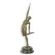 AN EROTIC BRONZE SCULPTURE OF A ROPE DANCER