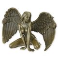 AN EROTIC BRONZE SCULPTURE OF A WINGED NUDE