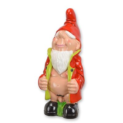 AN EROTIC RESIN MALE GARDEN GNOME