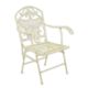 AN IRON ARMCHAIR - WHITE