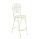 AN IRON BAR CHAIR - WHITE